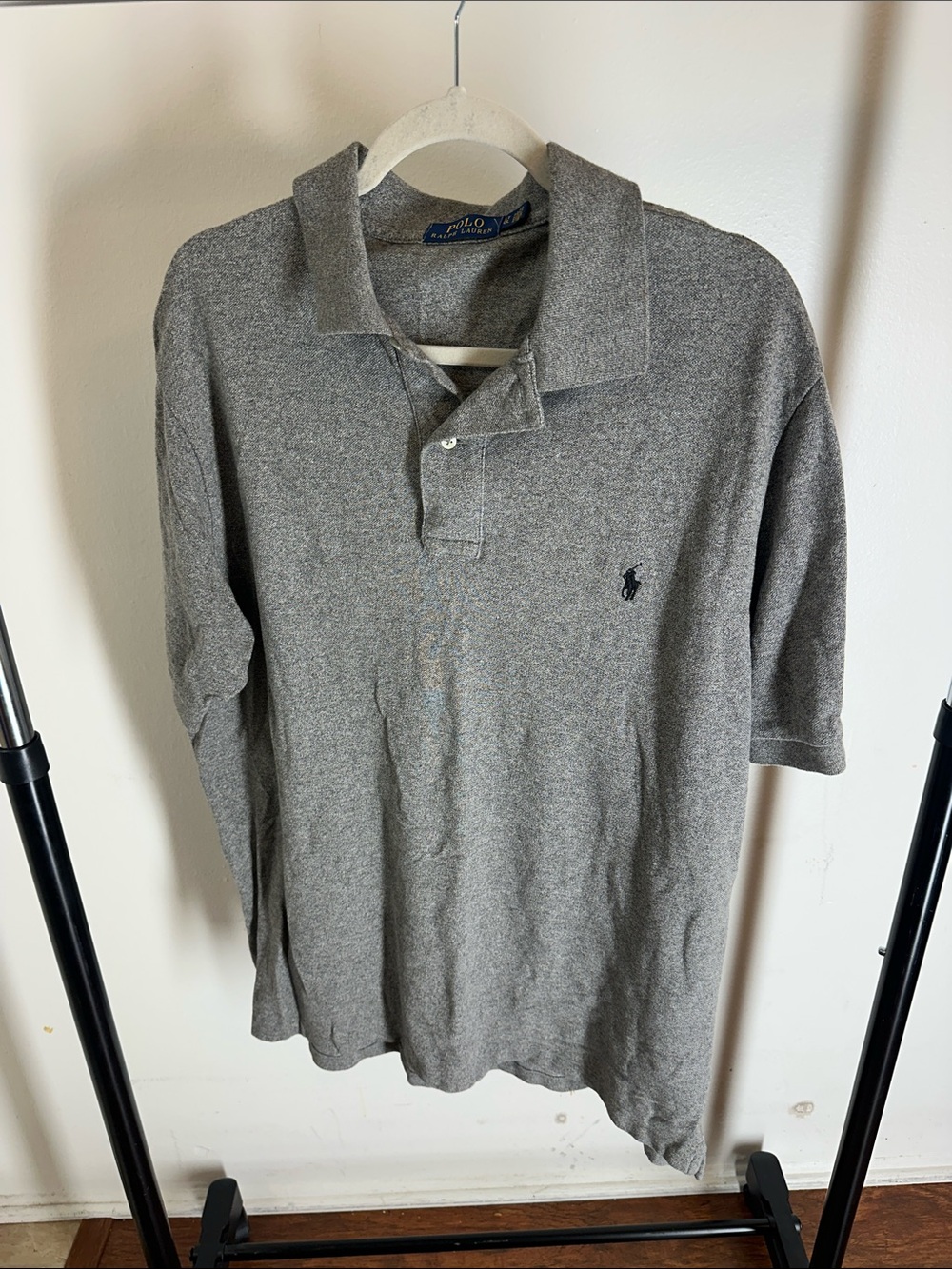 Polo by Ralph Lauren Men's Heather Gray Short-Sleeve Polo
